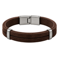 Premium Double-Strand Suede Bracelet – Dark Brown | LAVVENZIA