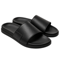 Premium Minimalist Slide Sandals – Midnight Black | LAVVENZIA