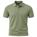 Premium Cotton Piqué Polo Shirt – Sage Green | LAVVENZIA