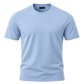 Premium Cotton Crew Neck T-Shirt – Sky Blue | LAVVENZIA