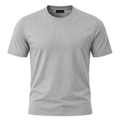 Premium Cotton Crew Neck T-Shirt – Light Grey | LAVVENZIA