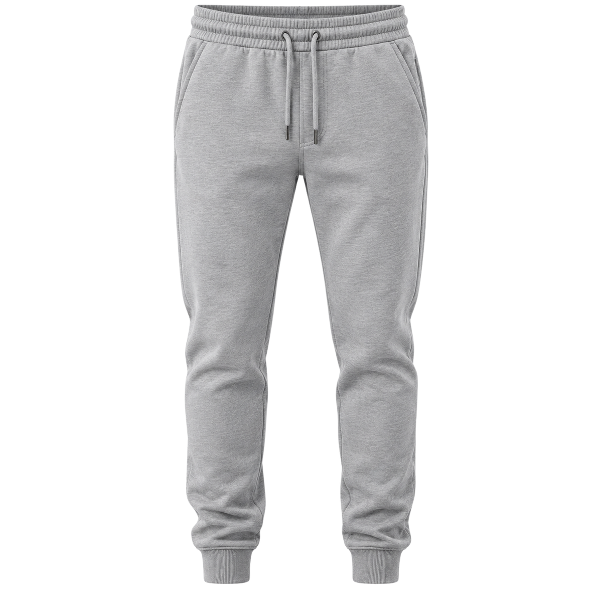 Premium Cotton Blend Tapered Joggers – Light Grey | LAVVENZIA